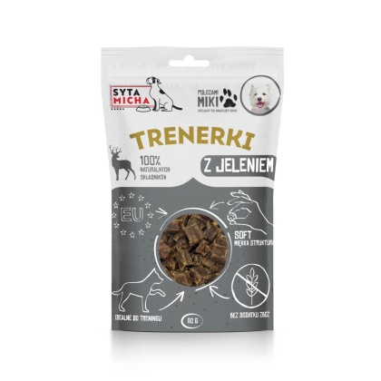 Trenerki z jeleniem dla psa 80g