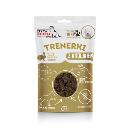 Trenerki z królikiem dla psa 80g