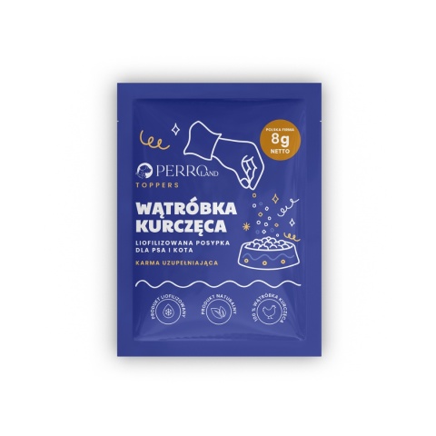 Wątróbka kurczęca liofilizowana posypka PERROland TOPPERS 8 g